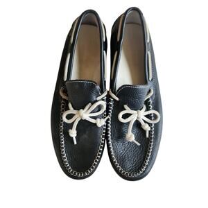 NWOB‎ Cole Haan Grants Escape Navy And White Leather Driving Loafers Mens Sz 7.5
